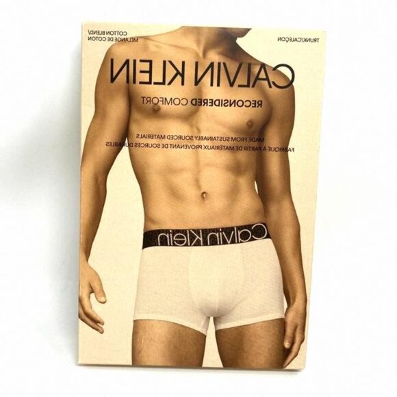 💖MEGA SALE💖Calvin Klein 1 Reconsidered Trunk Gray Cotton Men's NB2682060 L M S - Picture 5 of 8